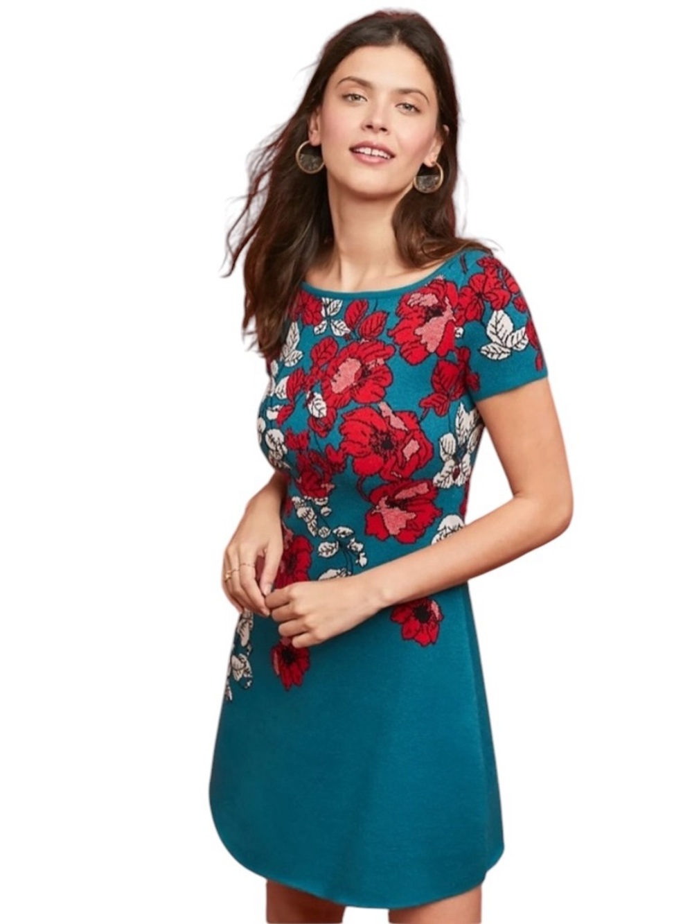 Maeve by Anthropologie
Jacqueline Floral Jacquard
Sweater Dress Size small
